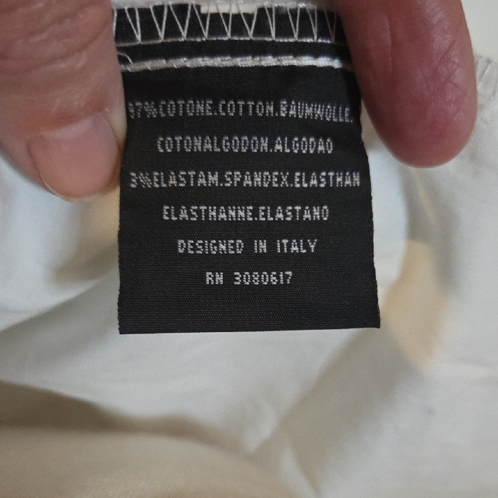 PAVI Men's White Shirt with Black Print/Embroidery/Studs Size Large NWT Western - Picture 9 of 11